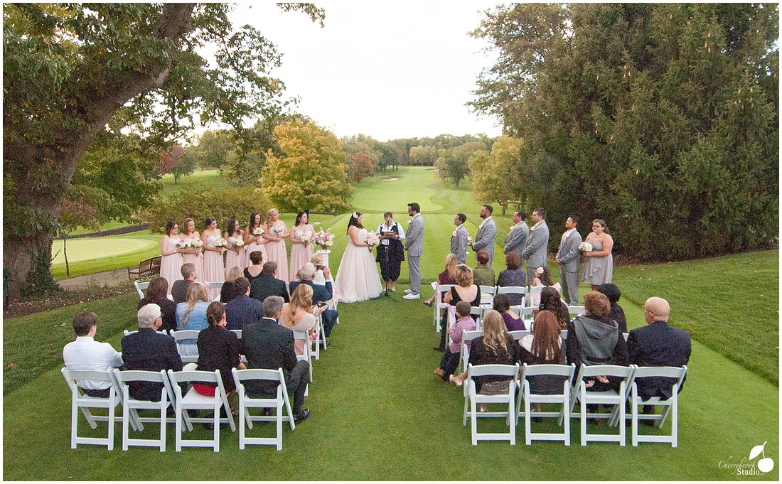 Overview of Golfcourse Wedding