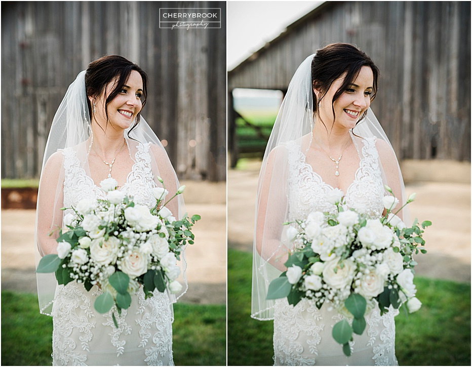 Outdoor Wedding Photographs captured on a Farm in Peoria, Illinois