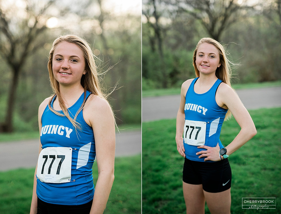 Senior Portrait Session Featuring a Track and Field Theme 